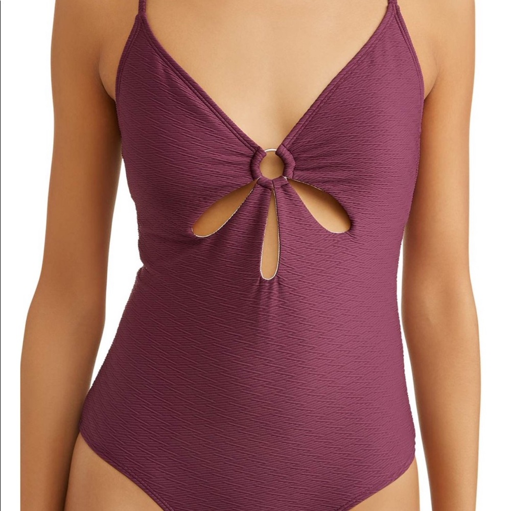 Berry one piece swimsuit